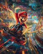 Shayer - Mario Kart Rainbow Rush - XL -60x80cm, Nieuw