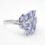 Zonder Minimumprijs - Ring Verguld Tanzaniet - 18K goud, Handtassen en Accessoires, Ringen, Nieuw