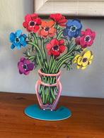 David Gerstein (1944) - Flower’s Poppies Serigraph on cutout, Antiek en Kunst