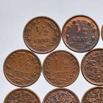 Nederland. Wilhelmina. 1/2 Cent 1891-1940 (23 munten) ALLE