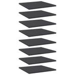 vidaXL Wandschappen 8 st 40x40x1,5 cm bewerkt hout grijs, Huis en Inrichting, Woonaccessoires | Wandplanken en Boekenplanken, Verzenden