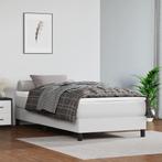 vidaXL Boxspring bed kunstleer wit 80x200 cm, Verzenden