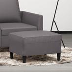 vidaXL Voetenbank 60x50x41 cm kunstleer grijs, Huis en Inrichting, Zetels | Voetbanken en poefs, Verzenden, Nieuw