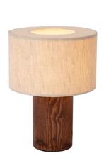 Lucide TACHINA - Tafellamp - 1xE14 - Naturel, Verzenden, Nieuw