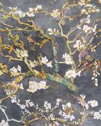 Raro tessuto Van Gogh Mandorlo in fiore - grigio - Textile, Antiquités & Art