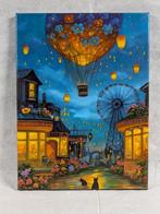 Michele Luna (1980) - Notte di lanterne e sogni, Antiek en Kunst, Kunst | Schilderijen | Klassiek