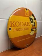 Kodak Kodak Products – zeldzaam rond emaille reclamebord met