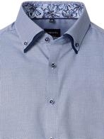 Blauw Venti Overhemd Dubbele Boord Met Motief Modern Fit, Verzenden, Nieuw