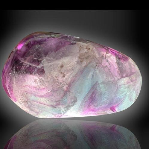 Oude collectie van 6 gepolijste natuurlijke mineralen met, Verzamelen, Mineralen en Fossielen