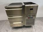 RVS Gemm Koelwerkbank 3 laden 90 cm 230V Horeca, Ophalen of Verzenden, Nieuw in verpakking