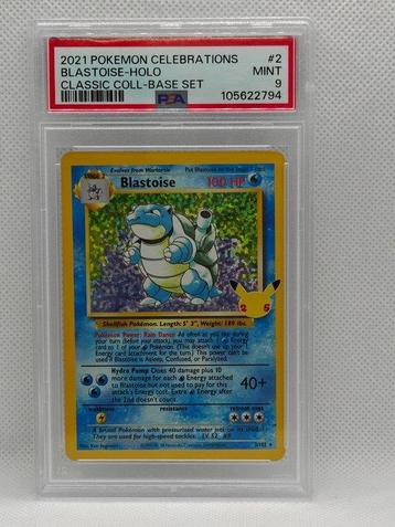 Pokémon - 1 Graded card - PSA 9 MINT Blastoise 2/102 - no, Nieuw