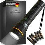 Zaklamp LED - Oplaadbaar - 500 Lumen - Zwart - Lichtmeister, Verzenden