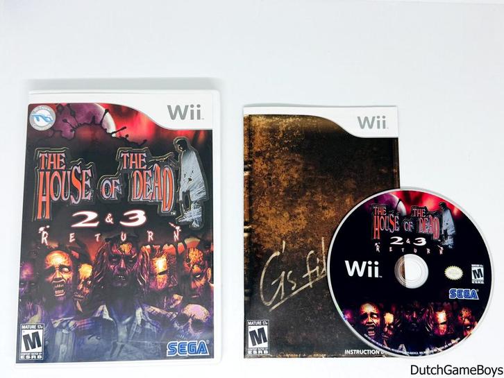 Nintendo Wii - The House Of The Dead - 2 & 3 Return - USA, Games en Spelcomputers, Games | Nintendo Wii U, Gebruikt, Verzenden