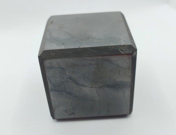 Shungiet Kubus - Hoogte: 7.5 cm - Breedte: 7.5 cm- 1000 g -, Verzamelen, Mineralen en Fossielen
