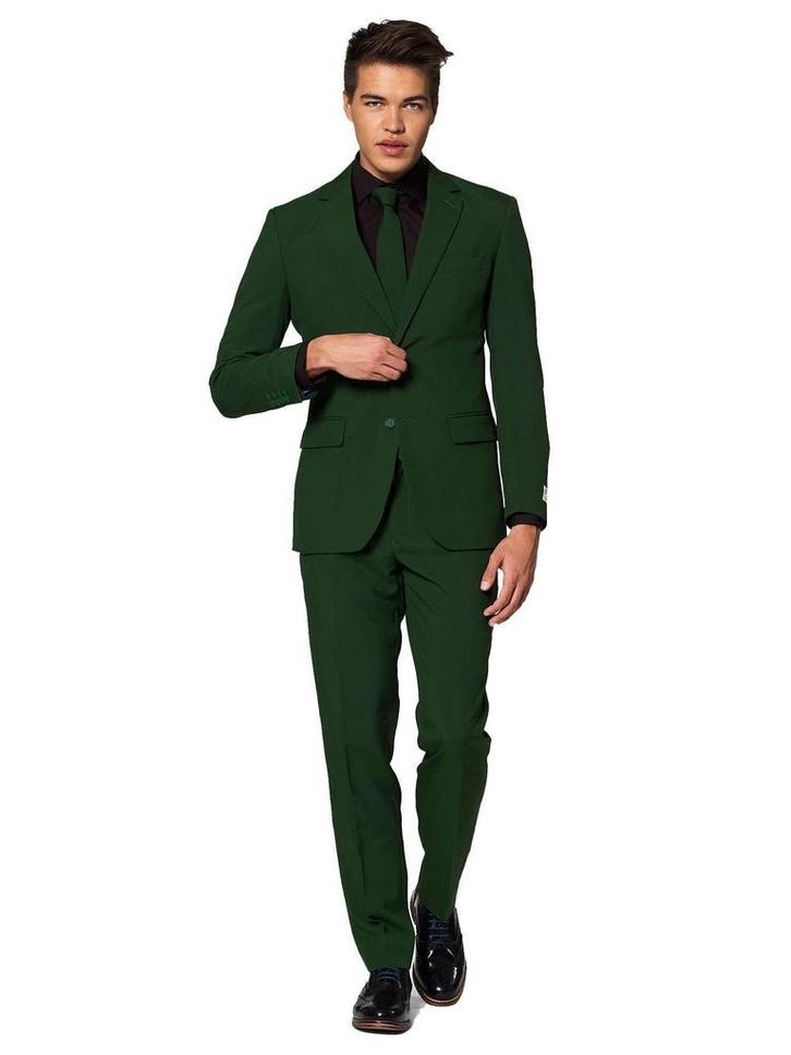 Donkergroen Pak Heren OppoSuits, Kleding | Heren, Carnavalskleding en Feestkleding, Nieuw, Verzenden