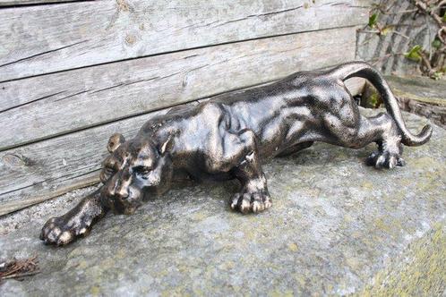 sculptuur, Creeping Panther - 41 cm - Metaal, Antiek en Kunst, Curiosa en Brocante
