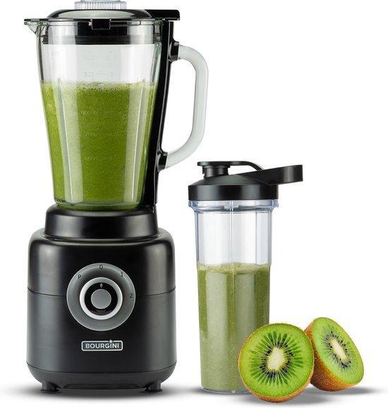 2dekans | Bourgini PowerBlender - 1.75L - Blender to go met, Elektronische apparatuur, Keukenmixers, Ophalen of Verzenden