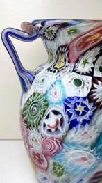 Murano - Fratelli Toso - Pichet - Millefiori - Verre soufflé, Antiquités & Art