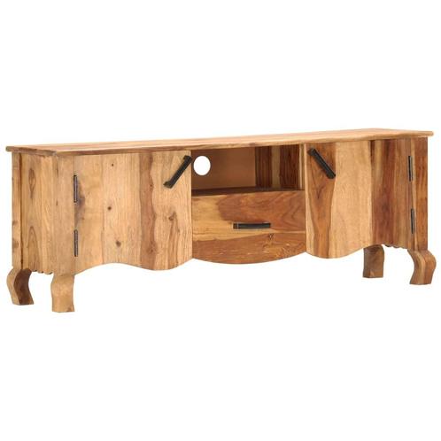 vidaXL Tv-meubel 115x30x42 cm massief sheeshamhout, Huis en Inrichting, Kasten |Televisiemeubels, Nieuw, Verzenden