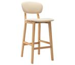 2 Creme Barkrukken Stof | Tweede Kansje | Hout, Met voetsteun, Verzenden, Nieuw, 90 cm of meer