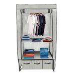 Lendo Online Armoire Pliable 3 Tiroirs 90x47x163 Acier Gris, Maison & Meubles