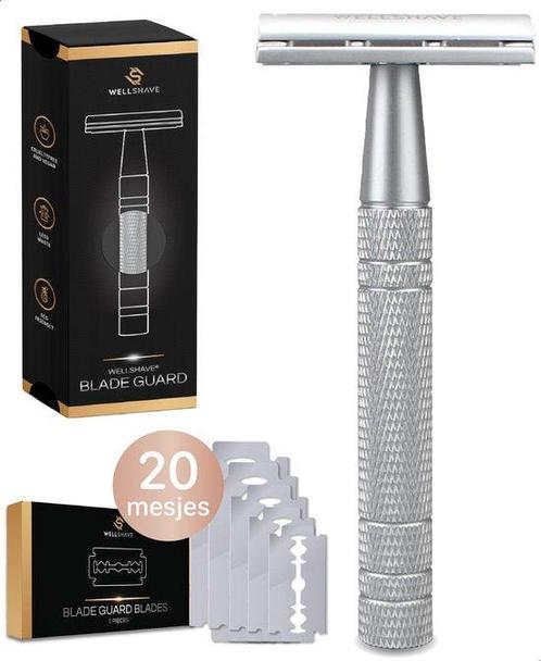 Tweedekans | Wellshave Safety Razor Grijs - RVS + 20, Handtassen en Accessoires, Uiterlijk | Lichaamsverzorging, Ophalen of Verzenden