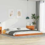 vidaXL Bedframe Wasbruin 200 x 220 cm Massief grenenhout, Huis en Inrichting, Slaapkamer | Bedden, Verzenden, Nieuw