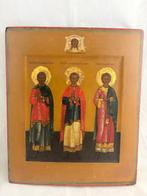 Icoon - Heiligen van de familie Simon, Gurias en Aviv - Hout