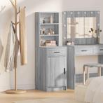 vidaXL Highboard met lade Grijs sonoma 40 x 40,5 x 135 cm, Huis en Inrichting, Kasten | Dressoirs, Verzenden, Nieuw