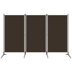vidaXL Kamerscherm met 3 panelen 260x180 cm bruin, Huis en Inrichting, Verzenden, Nieuw