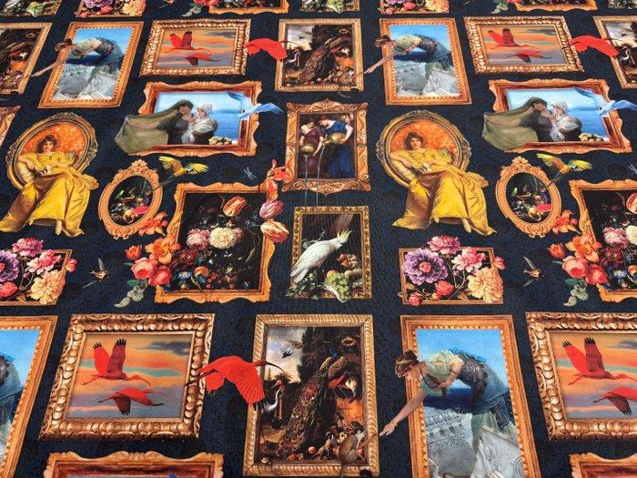 Galerij der Wonderen: Het Weefsel met Schilderijen die Leven, Antiquités & Art, Tapis & Textile