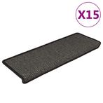 vidaXL Trapmatten zelfklevend 15st sisal-look 65x21x4cm, Verzenden