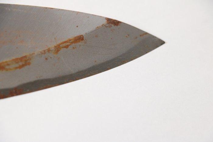 Hiromoto ,  Hidetsuna - Keukenmes -  KATANA  Deba -, Antiek en Kunst, Antiek | Keukengerei