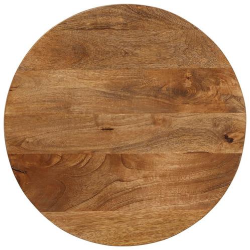 vidaXL Tafelblad rond Ø 50x3,8 cm massief ruw mangohout, Huis en Inrichting, Tafelonderdelen, Nieuw, Verzenden