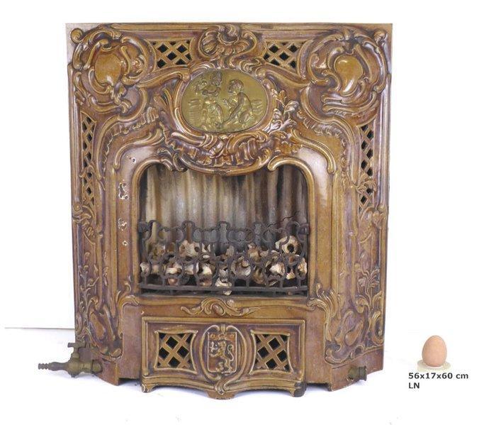 Kachel - gietijzer - Gietijzeren gaskachel, Antiquités & Art, Antiquités | Autres Antiquités