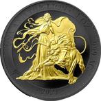 Sint-Helena. 1 Pound 2021 The Lion - Gold Black Empire