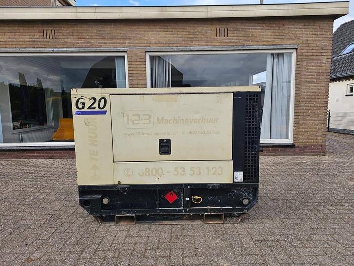 Veiling: Generator Doosan G20 Diesel 20kVA 2016, Zakelijke goederen, Machines en Bouw | Aggregaten, Ophalen