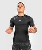 Venum Biomecha Rashguard S/S Zwart Grijs, Kleding | Heren, Sportkleding, Verzenden, Zwart, Vechtsport, Nieuw