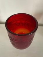 Vaas - Glas - Art Deco – ruby red glass, Antiek en Kunst