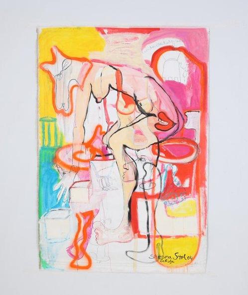 Eleonora Stol (1946-2022) - La Dolca Vita 2, Antiek en Kunst, Kunst | Schilderijen | Modern