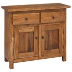 vidaXL Buffet bois dacajou massif 75x30x65 cm, Verzenden, Neuf