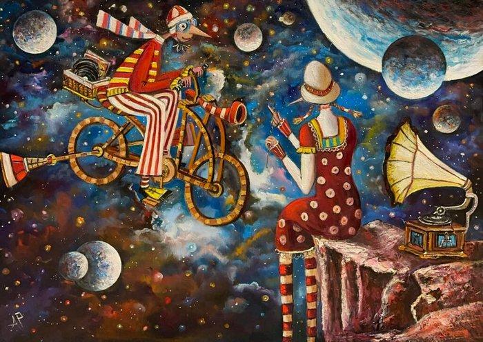 Artur Pachta - I have new vinyl for you, honey, Antiek en Kunst, Kunst | Schilderijen | Modern