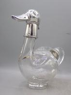 Karaf - Gemodelleerd als een eend - .925 zilver