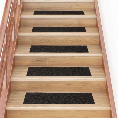 vidaXL Trapmatten zelfklevend 30 st 76x20 cm rechthoekig, Doe-het-zelf en Bouw, Ladders en Trappen, Nieuw, Verzenden