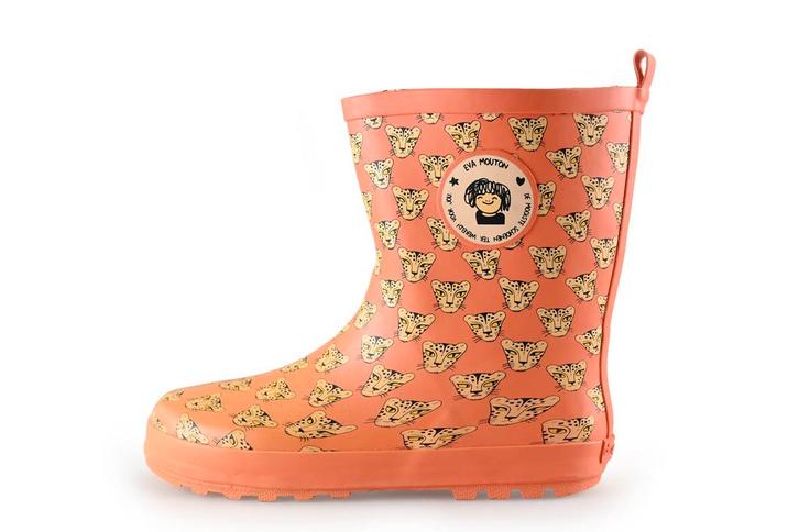 Eva Mouton Regenlaarzen in maat 39 Oranje | 5% korting, Kleding | Dames, Schoenen, Oranje, Zo goed als nieuw, Regenlaarzen, Verzenden