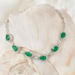 Sans prix de réserve - Bracelet Plaqué or Émeraude - Topaze, Bijoux, Sacs & Beauté