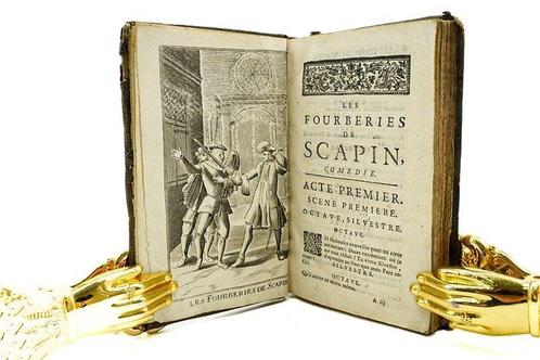 Molière - Les Fourberies de Scapin / Psyché / Les Femmes, Antiek en Kunst, Antiek | Boeken en Manuscripten