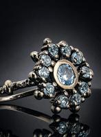 Topaas - Zilver - Ring - Floral Halo