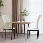 vidaXL Eetkamerstoelen 2 st fluweel crèmekleurig, Verzenden, Nieuw