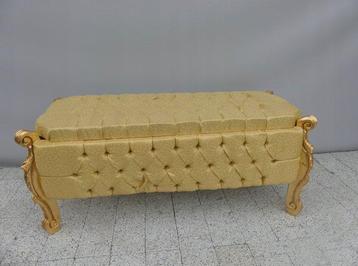 Pouf - Bois, Tissu